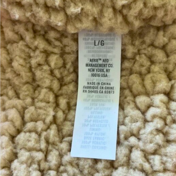 AERIE➕Quilted Parka Faux Fur Collar Sherpa Lined NEW - Picture 7 of 8